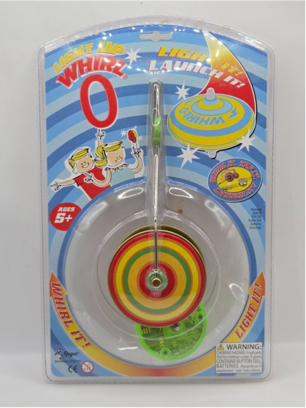 Regal Games - Whirl-O Light Up Retro Toy, Magnetic Spinning Top New in Box